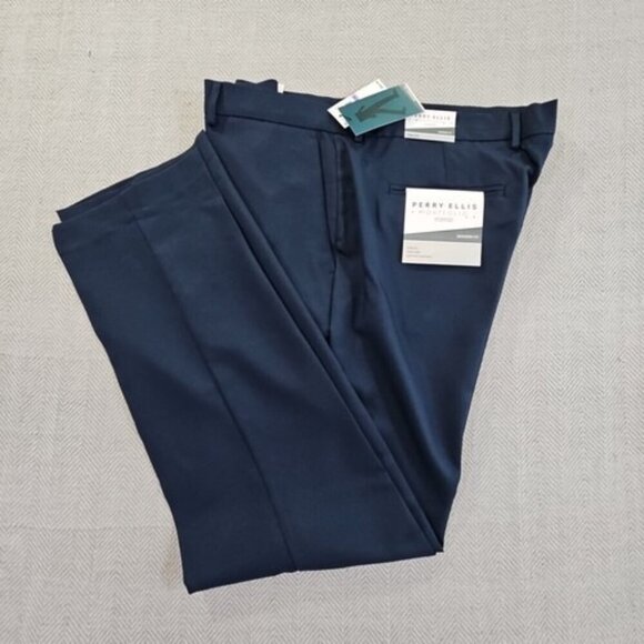 Perry Ellis Portfolio Men's Essentials Modern Fit Stretch Dress Pants 38x34 NWT - Picture 13 of 13